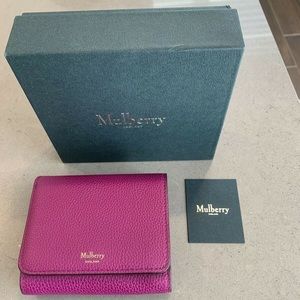Mulberry Small Continental French Purse Violet